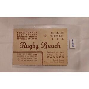 Rugby Beach Advertisement